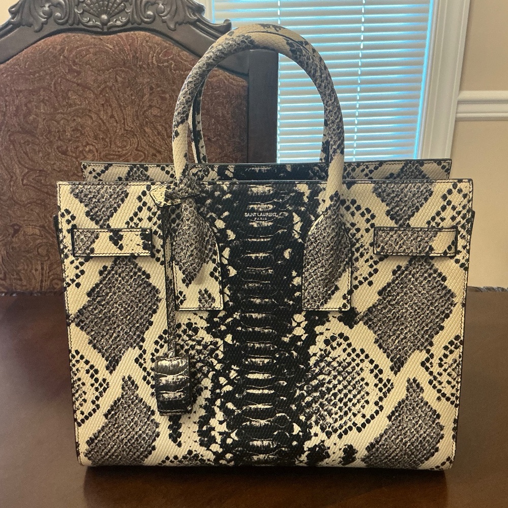Vintage Python St Laurent Sac Du Jour